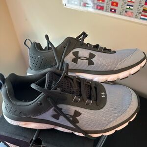Under Armour Gray and Black Athletic Shoes